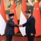 Menteri Pertahanan RI Prabowo Subianto Bersama Presiden Tiongkok (China) Xi Jinping. (Facebook.com/@Prabowo Subianto)