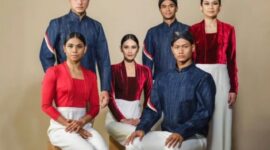 Setelan baju resmi yang akan digunakan kontingen Indonesia di hari upacara pembukaan Olimpiade Paris 2024 karya perancang busana, Didit Hediprasetyo telah dirilis. (Instagram.com/@timindonesiaofficial)
