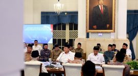Presiden Prabowo menerima tokoh lintas agama di Istana Merdeka, Jakarta. (Dok. Tim Media Prabowo)